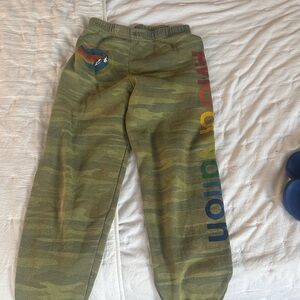 Kids Camo Sweatpants with Rainbow Detail
